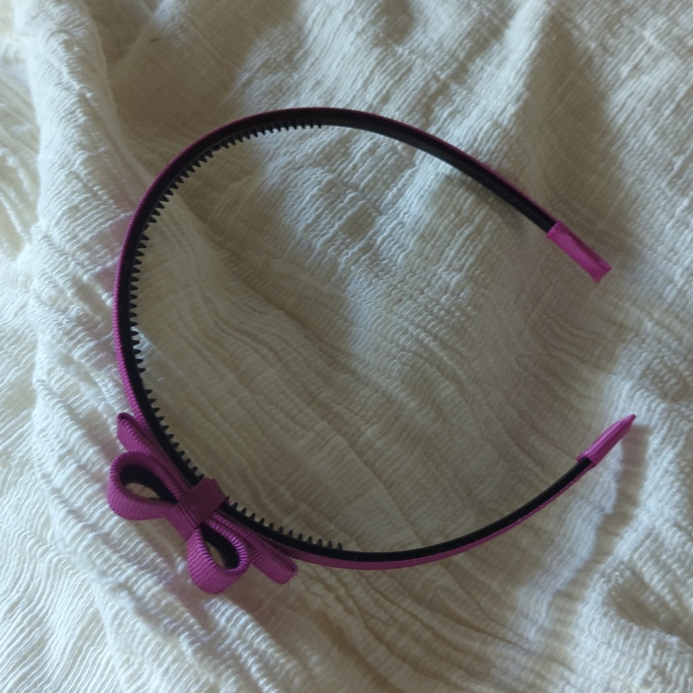🆕 Rose Pink Bow Headband